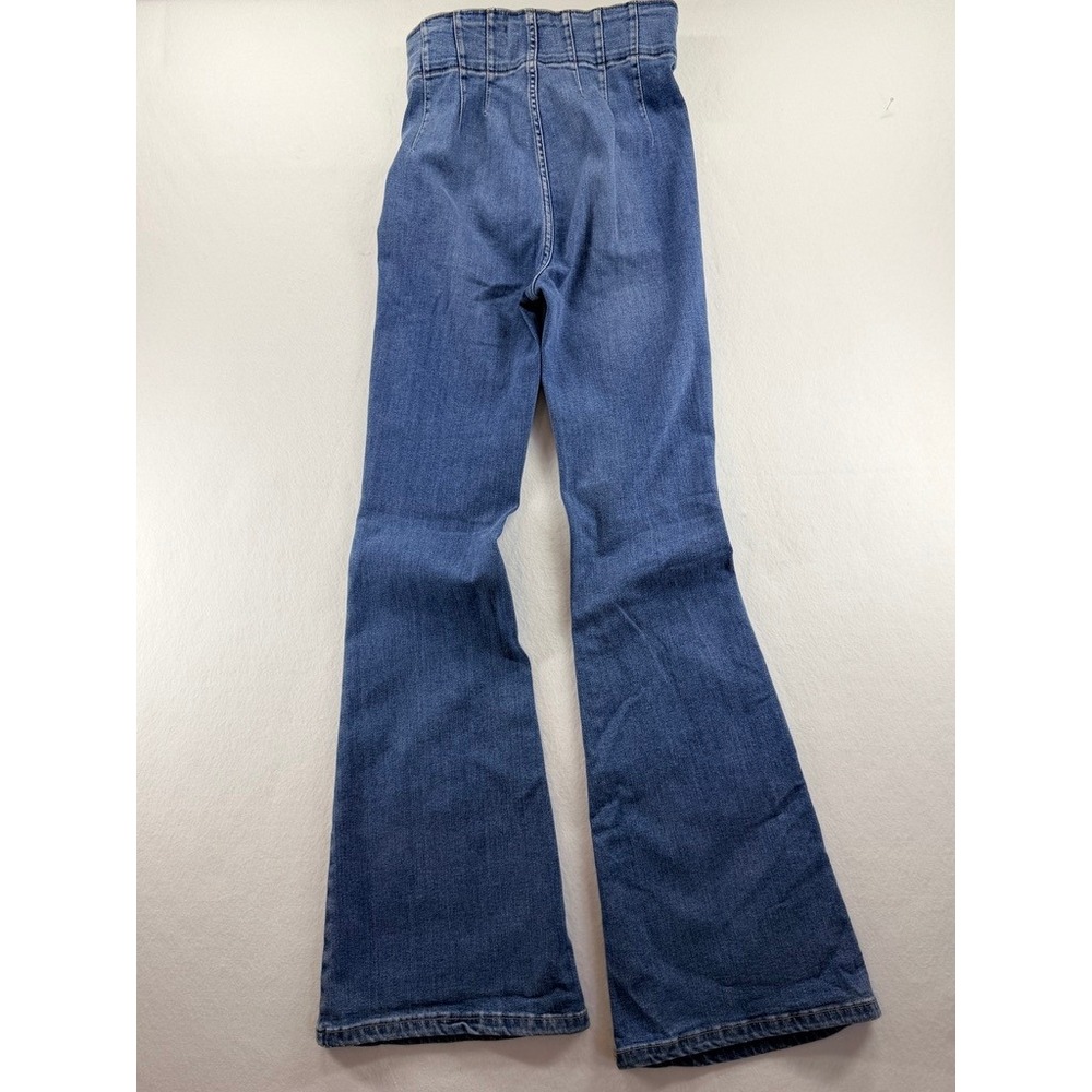 We The Free High Rise Flare Jeans Size 27 Blue Bell Bottom Denim - Picture 9 of 9